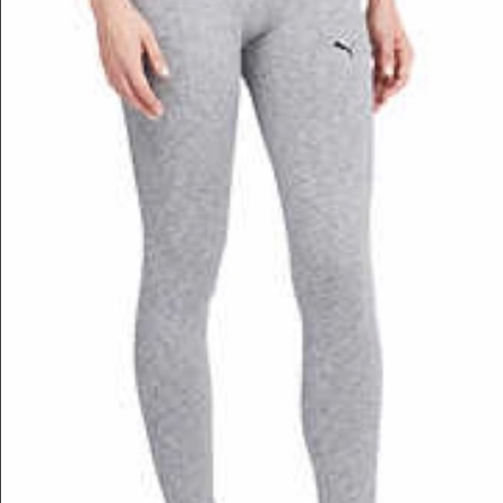 PUMA LADIES CAT LOGO TIGHTS WITH POCKETS GRAY